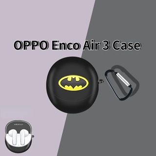 【พร้อมส่ง】เคสหูฟัง แบบนิ่ม ลายการ์ตูน สีพื้น สําหรับ OPPO Enco Air 3
