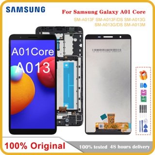 Amoled อะไหล่หน้าจอสัมผัสดิจิทัล LCD แบบเปลี่ยน สําหรับ Samsung galaxy A01 core LCD SM-A013G A013 A013F A013G A013M/DS