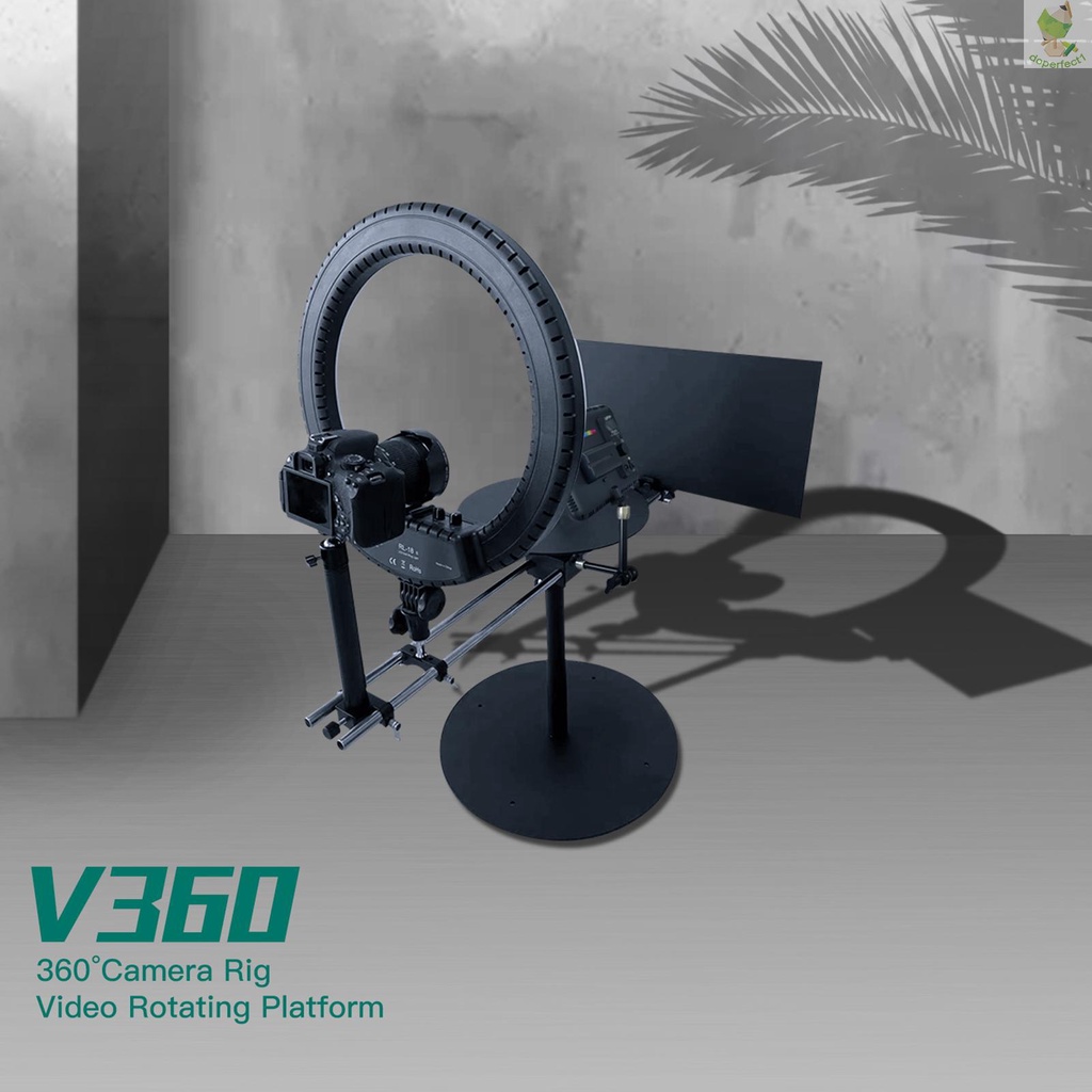 df-digitalfoto-v30-360-spinning-camera-rig-video-rotating-platform-metal-material-photography-turntable-for-filmmakers-amp-videographers