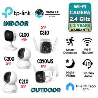 ภาพหน้าปกสินค้า🔥💥โปรราคาถูก4.4💥🔥TP-Link Tapo C100 C200 C210 C310 C320WS 1080P 3MP 4MP INDOOR OUTDOOR Security Wi-Fi Camera ที่เกี่ยวข้อง