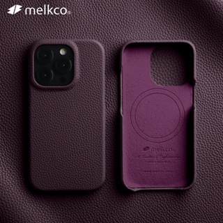 Melkco เคสโทรศัพท์มือถือหนังวัวแท้ แบบแม่เหล็ก หรูหรา สําหรับ iPhone 14 Pro Max 14Plus