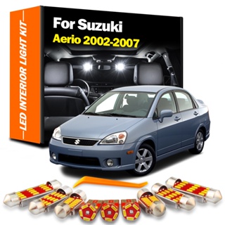 ชุดหลอดไฟ Led แคนบัส สําหรับติดตกแต่งภายในรถยนต์ Suzuki Aerio 2002 2003 2004 2005 2006 2007 10 ชิ้น