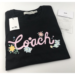 Mens and womens same COACHI fashion casual round neck all-match logo printing large size short-sleeved T-shirt co_02
