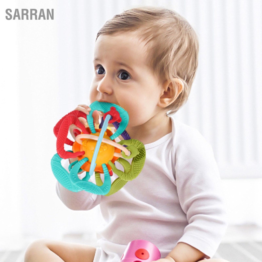 sarran-ของเล่นยางกัด-นวดเหงือก-เกรดอาหาร-ปลอดภัย-หลากสี-สําหรับเด็กทารก