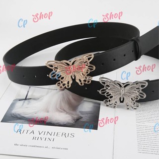 เข็มขัดผู้หญิง หัวผีเสื้อ หัวเงิน หัวทอง (BV225) cpshop