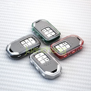 ภาพขนาดย่อของภาพหน้าปกสินค้าเคสกุญแจรถยนต์ HONDA Smart Key Car Key Case TPU เคสกุญแจรีโมทรถยนต์ เคสกุญแจรถ เคสกุญแจรถฮอนด้า เคสกุญแจรีโมทรถยนต์ สําหรับ Honda HRV JAZZ BRV CRV City JAZZ Accord Civic fc fd City จากร้าน juanchang81.th บน Shopee