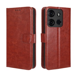 Infinix Smart 7 เคส เคสฝาพับ PU Leather Wallet Case Stand Holder Flip Infinix Smart 7 Smart7 เคส