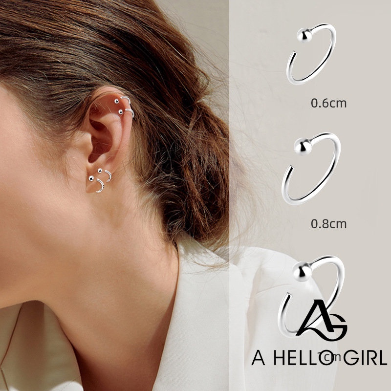 ภาพหน้าปกสินค้าA HELLO GIRL ต่างหูเกลียว สไตล์ย้อนยุค เรียบง่าย เครื่องประดับ สําหรับผู้หญิง ของขวัญ ปาร์ตี้ เครื่องประดับหู สวัสดี เด็กผู้หญิง