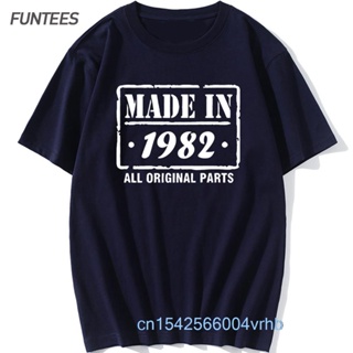 [In Stock] made In 1982 T-shirt men cotton summer or neck birthday gift Tops Tee Funny Man XS A 3XL_03
