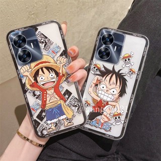 Ready Stock New Phone Case เคส Realme C55 NFC / Realme 10T 5G 2023 Casing Creativity Cartoon Run Luffy Transparent Ultra-thin Silicone Anti-fall RealmeC55 Soft Case เคสโทรศัพท