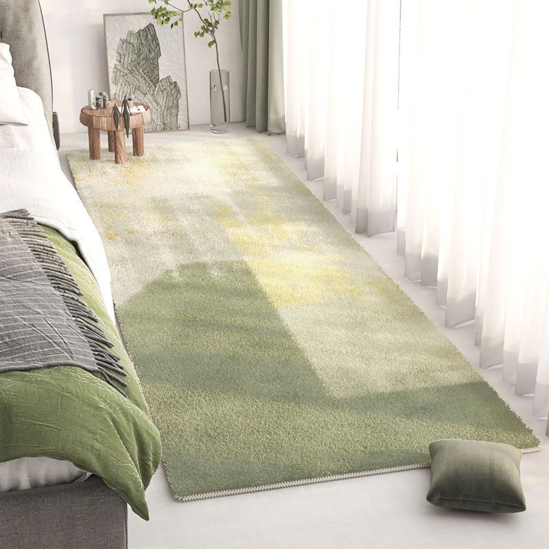 พรมปูพื้น-ผ้าแคชเมียร์เทียม-แบบหนา-สีเขียว-แบบเรียบง่าย-หรูหรา-สําหรับตกแต่งห้องนอน-ห้องนั่งเล่น