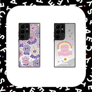 Casetify เคสโทรศัพท์ซิลิโคน TPU แบบนิ่ม ลายดอกทานตะวัน สีรุ้ง สําหรับ Samsung Galaxy S23 S23+ Plus Ultra