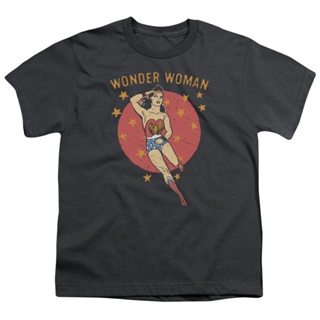 [S-5XL]เสื้อยืด พิมพ์ลายการ์ตูน Wonder Woman Wonder Circle DC สําหรับเด็ก
