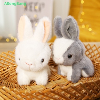 Abongbang พวงกุญแจ จี้ตุ๊กตากระต่าย ขนปุยนุ่ม เหมือนจริง ของขวัญวันเกิด สําหรับเด็ก