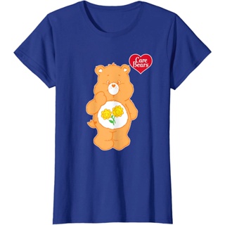 ขาย👕🔥เสื้อยืดผ้าฝ้ายBear ฤดูร้อนmen disney  Care Bears Friend Bear T-Shirt เสื้อยืดแฟชั่นคอกลม สบายๆ ผ้าฝ้าย100%S-5XL（