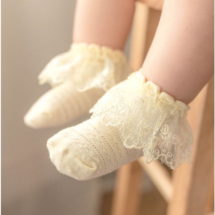 ถุงเท้า-ผ้าฝ้าย-แบบบาง-พิมพ์ลายลูกไม้-ผ้าตาข่าย-สําหรับเด็กทารก