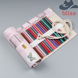 Bliss กระเป๋าดินสอสี ผ้าแคนวาส สําหรับนักเรียน ศิลปิน วาดภาพ ระบายสี