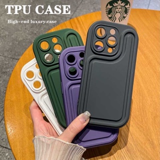 เคสโทรศัพท์ซิลิโคน TPU แบบนิ่ม กันกระแทก ป้องกันกล้อง สําหรับ iPhone 14 12 13 Pro Max 14 Plus