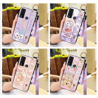 Tcl 20R 5G เคสโทรศัพท์มือถือ TPU แบบนิ่ม มีขาตั้ง สําหรับเด็กผู้หญิง