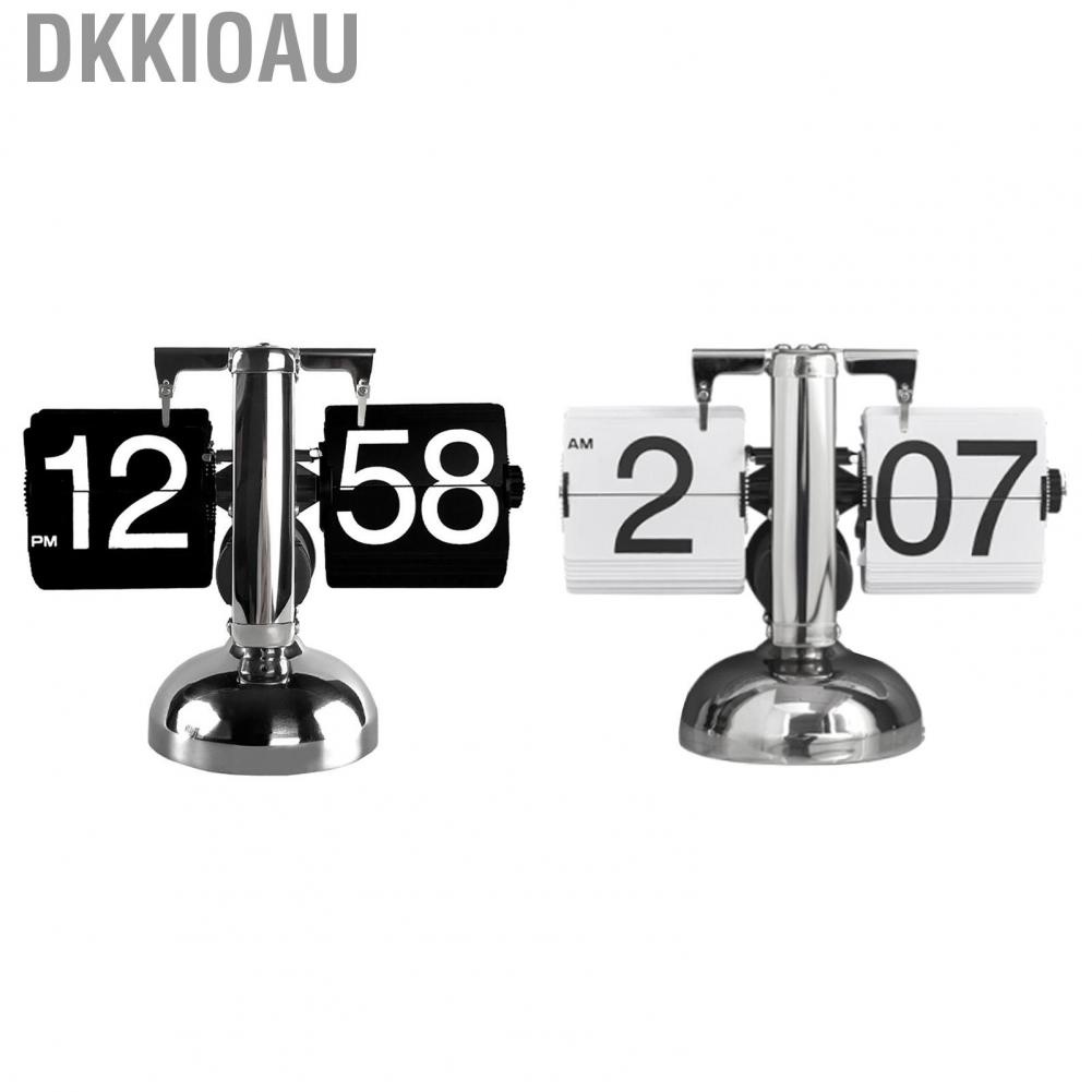 Dkkioau Mechanical Flip Clock Accurate Quartz Movement Automatic Retro ...