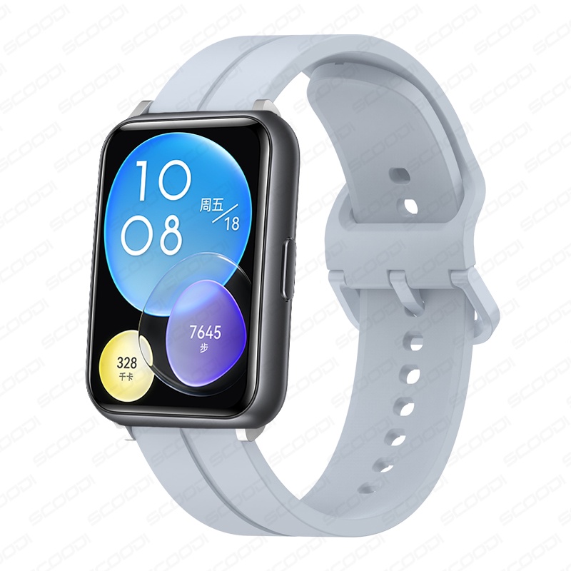 ภาพหน้าปกสินค้าสายนาฬิกาข้อมือซิลิโคน สําหรับ Huawei Watch Fit 2 Fit Smart Watch จากร้าน scoodi.th บน Shopee