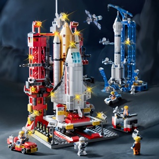 พร้อมส่ง บล็อกตัวต่อเลโก้ เครื่องบินอวกาศ ของเล่นเสริมการศึกษา สําหรับเด็กผู้ชาย 6 ปี