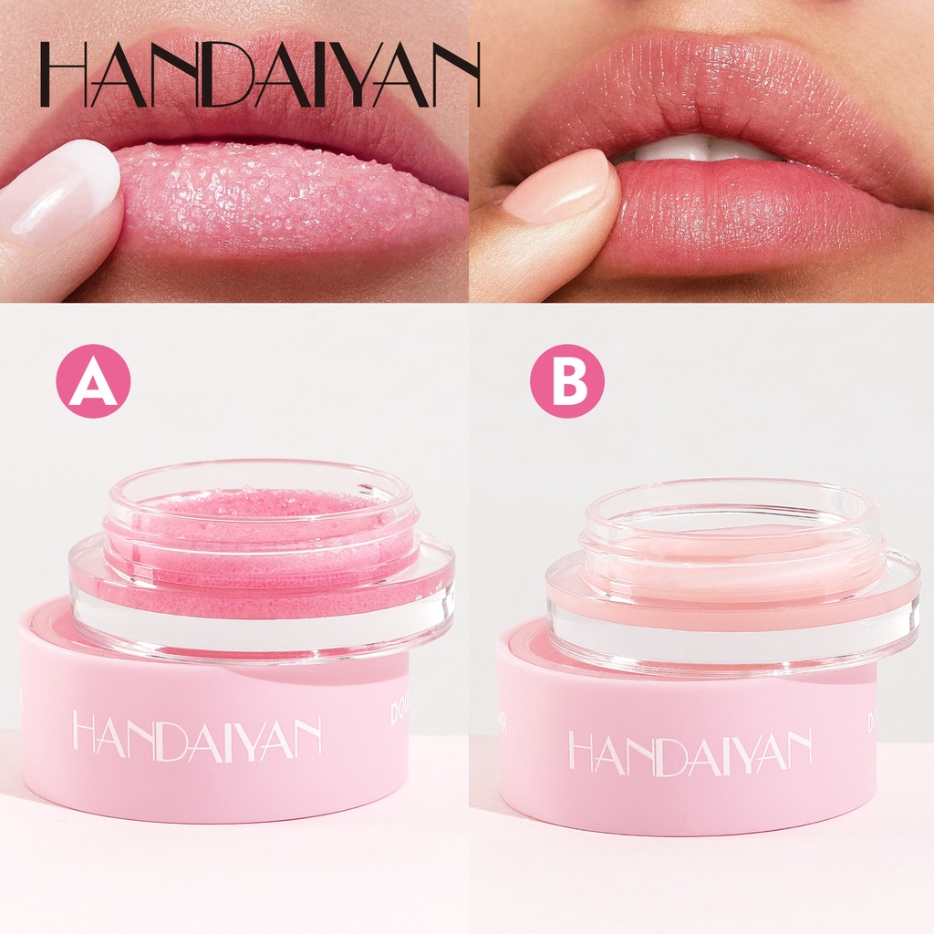 handaiyan-2-in-1-สครับ-ลิปฟิล์ม-ชุ่มชื้น-และชุ่มชื้น-ลิปสติก-ซ่อมแซม-ขัดผิว-ขัดริมฝีปาก