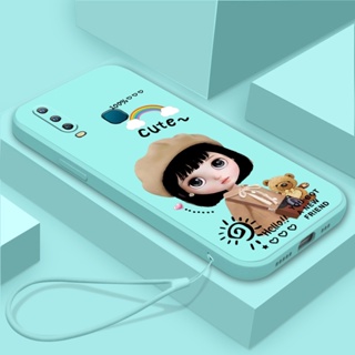 เคสโทรศัพท์มือถือ ซิลิโคนนิ่ม Tpu ขอบตรง ลายการ์ตูน Beret Girl สําหรับ Vivo Y17 Y15 Y12 Y12i Y11 2019
