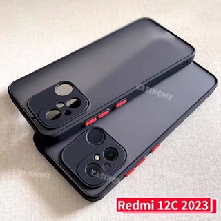 เคสโทรศัพท์มือถือแบบใส ผิวด้าน กันกระแทก กันรอยกล้อง สําหรับ Redmi 12C 2023 12C C12 2023 Redmi12C 4G Note 10 10C 12 C 5G