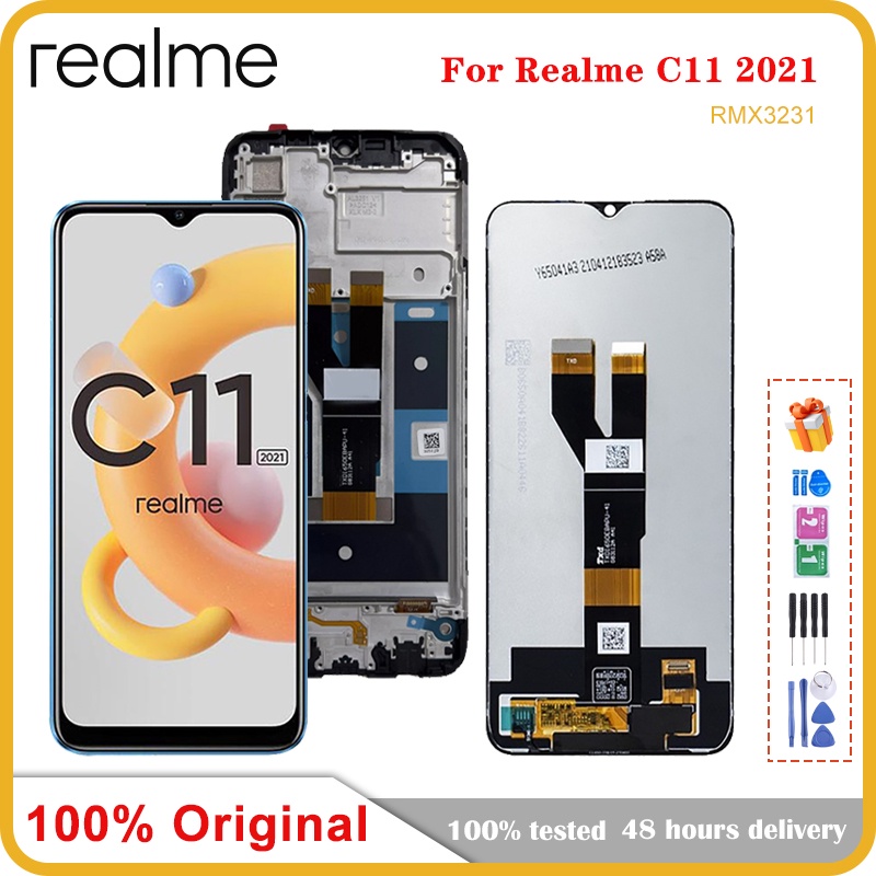 อะไหล่หน้าจอสัมผัส-lcd-6-52-นิ้ว-แบบเปลี่ยน-สําหรับ-oppo-realme-c11-rmx3231-realme-c11-2021