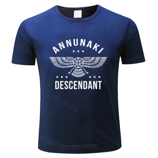 [S-5XL] ใหม่ เสื้อยืด ผ้าฝ้าย พิมพ์ลาย Annunaki Descendant Sumerian Alien Gods แฟชั่นฤดูร้อน สําหรับผู้ชาย