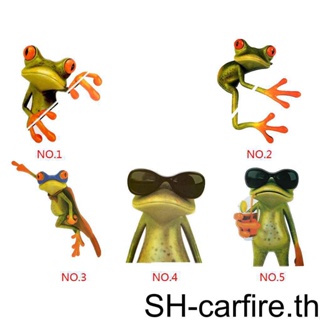 สติกเกอร์ ลายกบ 3D สําหรับติดตกแต่งรถยนต์ รถบรรทุก