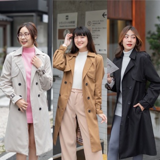 CO85 BERRY TRENCH COAT เทรนช์โค้ทผ้าน้ำหนักเบา พกพาง่าย