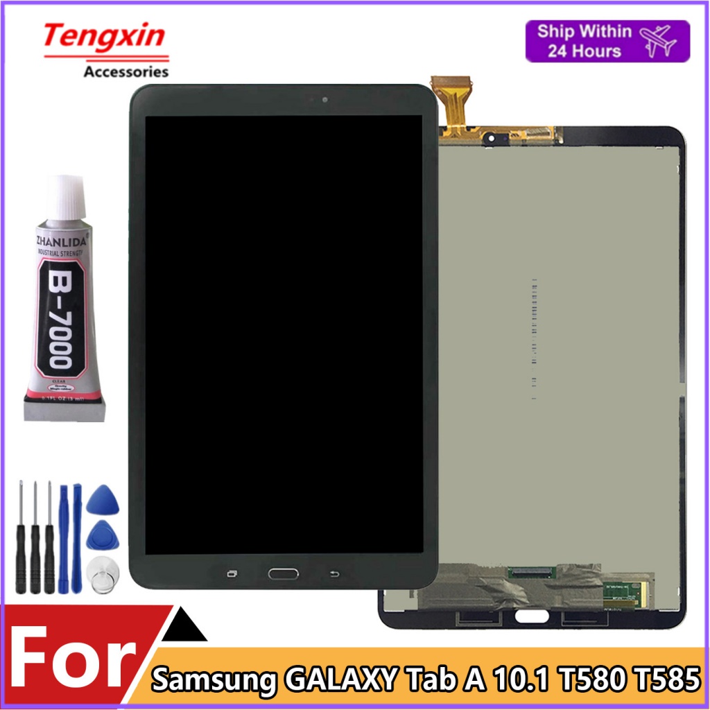 แผงหน้าจอสัมผัส-lcd-แบบเปลี่ยน-สําหรับ-samsung-galaxy-tab-a-10-1-t580-t585-sm-t580-sm-t585-t580