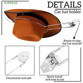SUPERAF 1Pc Steel Car Mounted Cowboy Hat Holder Multi-Functional Car Storage Hat Rack HOT