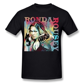 Mens Ronda Rousey Art Work Oil Painting T-shirt Ixip