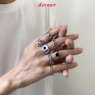 Doreen แหวนนิ้วมือ โลหะผสม สไตล์ฮิปฮอป เรโทร อินเทรนด์ สําหรับผู้ชาย