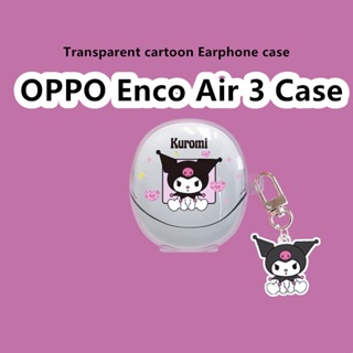【ส่วนลด】เคสหูฟัง แบบนิ่ม แบบใส ลายคุโรมิน่ารัก สําหรับ OPPO Enco Air 3