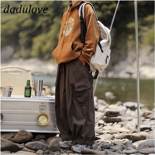 DaDulove💕 New American Style Large Pocket Low-grade Jeans Loose Niche Parachute Pants WOMENS Large Size Trousers