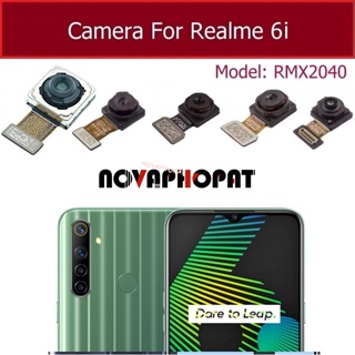 Novaphopat โมดูลกล้องหน้า หลัง สายเคเบิลอ่อน อะไหล่สํารอง สําหรับ OPPO Realme 6 6Pro 6 6S 6i