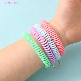 Flyup พวงกุญแจเชือกสปริงพลาสติก แบบยืดหยุ่น ยืดหยุ่น สําหรับคล้องโทรศัพท์มือถือ