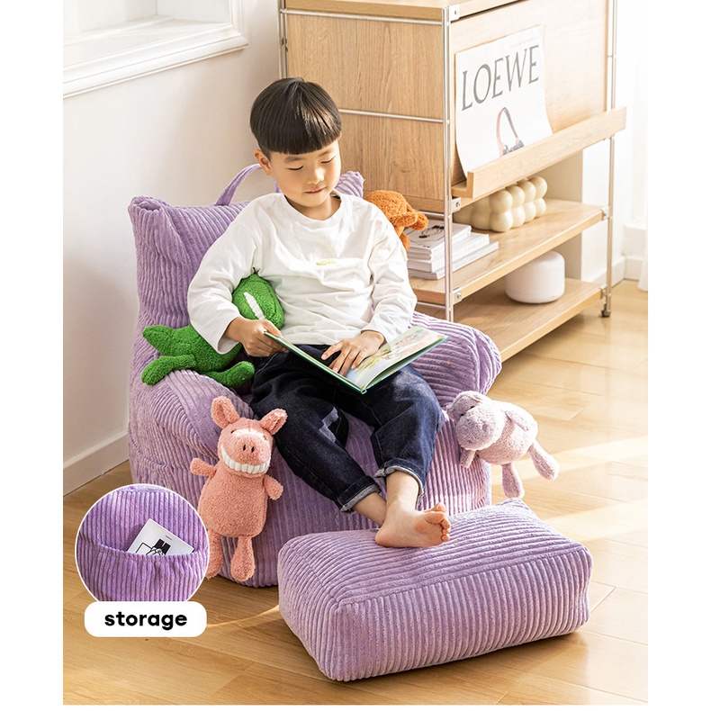 danle-เก้าอี้โซฟาเด็กสีลูกกวาด-ผ้าฟรีติดตั้งโซฟา-ระเบียง-tatami-โซฟา