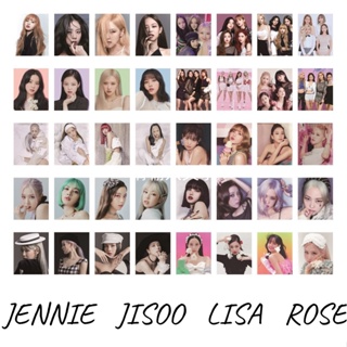 โปสการ์ดอัลบั้มรูปภาพ Black-Pink BORN Pink VENOM JENNIE JISOO LISA ROSE สีดํา สีชมพู จํานวน 40 ชิ้น ต่อกล่อง
