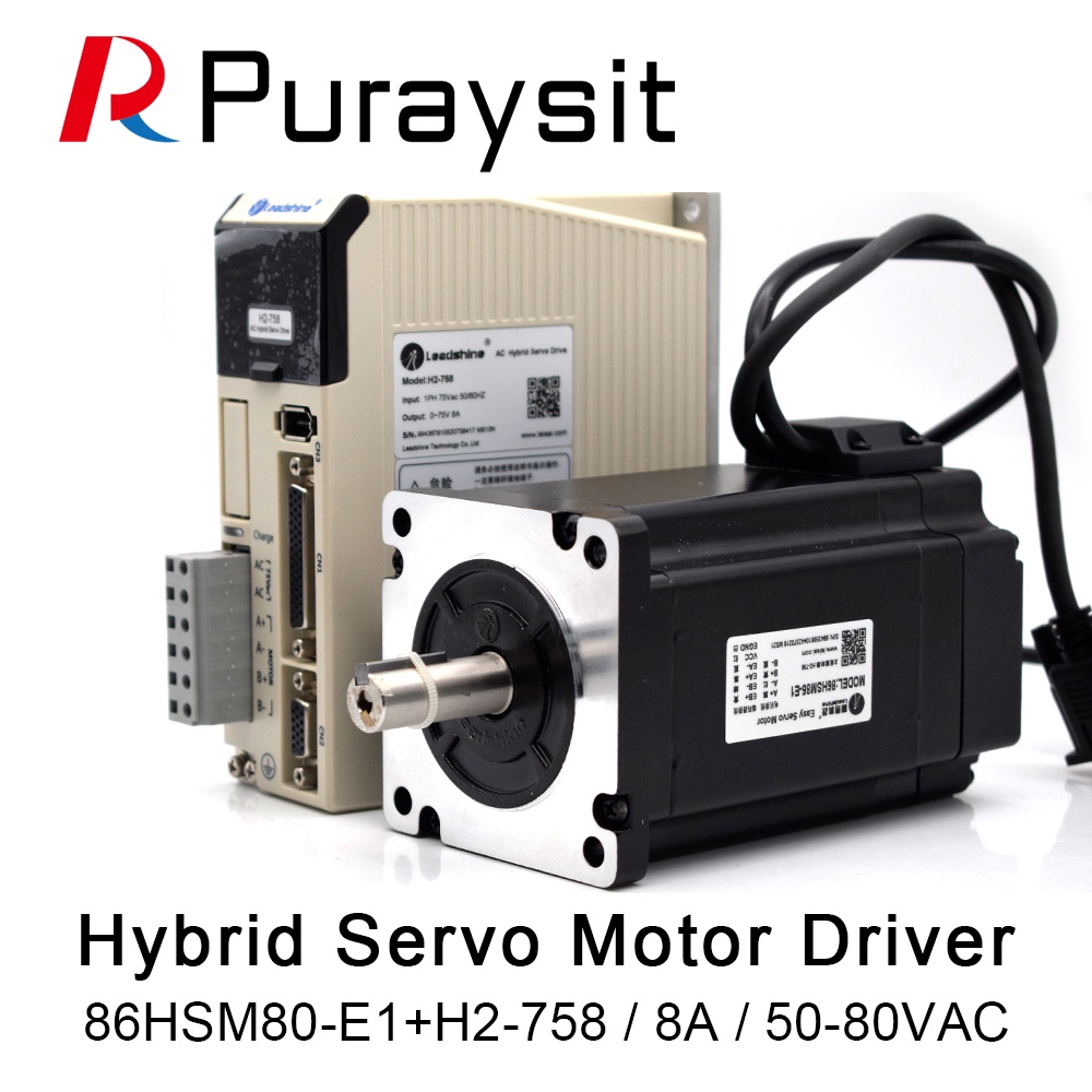Puraysit Leadshine ไดร์เวอร์เซอร์โวไฮบริด H2-758 มอเตอร์ 86HSM80-E1 ...