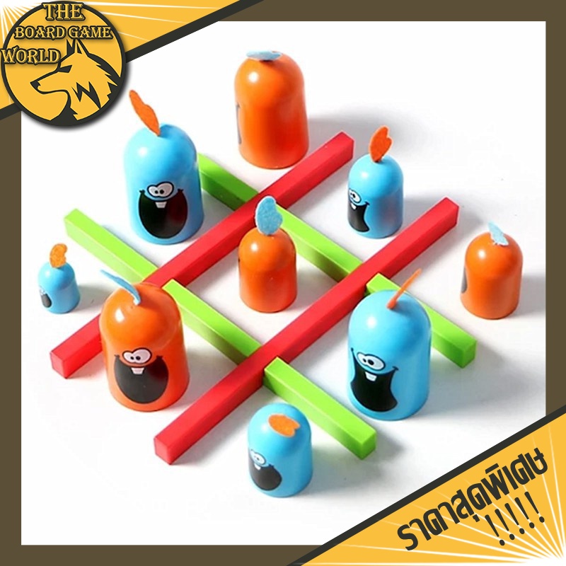 Finger Rock Educational Gobblet Gobblers Toys TicTacToe Chess Parent