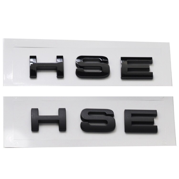 สติกเกอร์ตราสัญลักษณ์ตัวอักษร-hse-สีเงิน-สีดํา-สําหรับตกแต่งรถยนต์-land-rover-range-rover