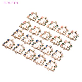 Flyup จี้โลหะอัลลอย รูปดาว ดวงจันทร์ แมว Ch สําหรับทําเครื่องประดับ DIY 10 ชิ้น ต่อล็อต