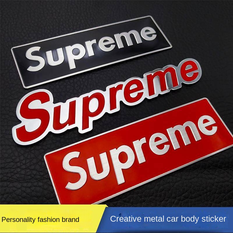 Cool Popular Brand Sup Metal Bumper Stickers Decorative Sticker Tail ...