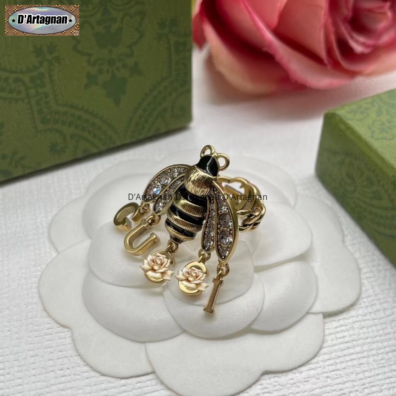 top-แหวนโลหะ-ชุบทอง-ประดับคริสตัลเทียม-รูปผึ้ง-หรูหรา-แฟชั่นเรโทร-สไตล์เกาหลี-สําหรับผู้หญิง-2023