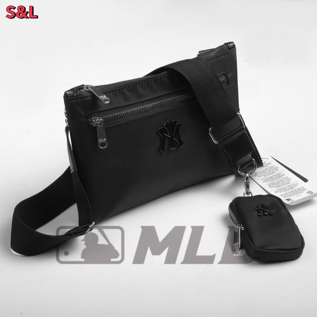 สินค้าขายดี-กระเป๋าสะพายข้างชายmlb-2-สี-backpack-black-ดำ-unisex-กระเป๋าสะพายครบเซต-bp763-กระเป๋าสะพายข้าง